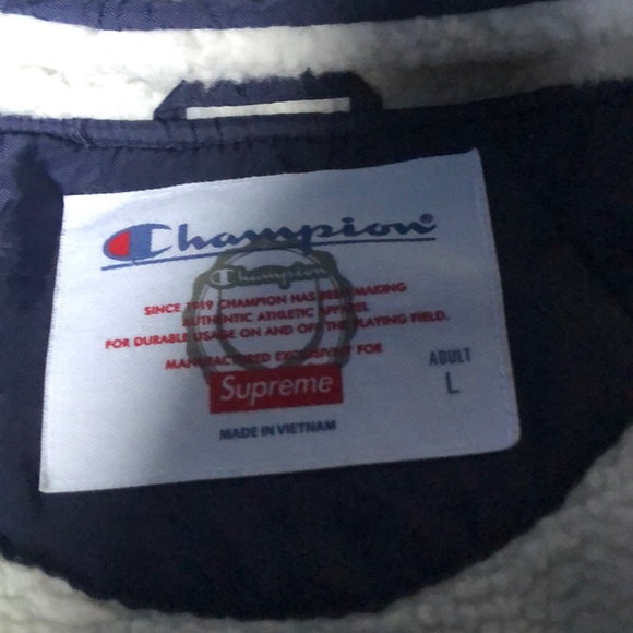 supreme champion jacket navy L - Picture 2 of 3